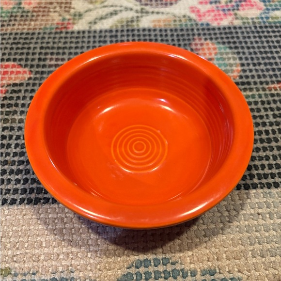 Vintage * EUC Fiesta Atomic Red Small Dessert Fruit Bowl Retro Collectible Dish - Picture 3 of 8